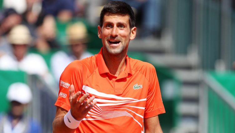 Novak Djokovic frustrated