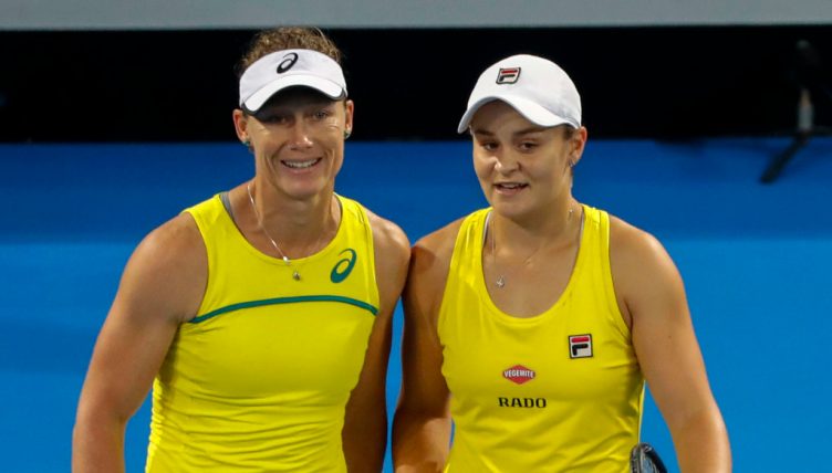 Samantha Stosur and Ashleigh Barty