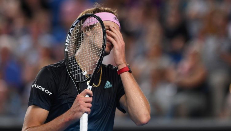 Alexander Zverev frustrated