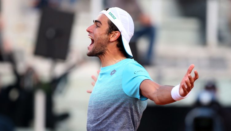 Matteo Berrettini celebrates