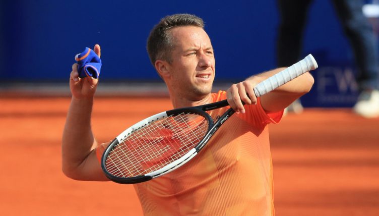 Philipp Kohlschreiber celebrates