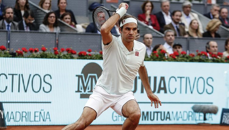 Roger Federer at Madrid Open PA