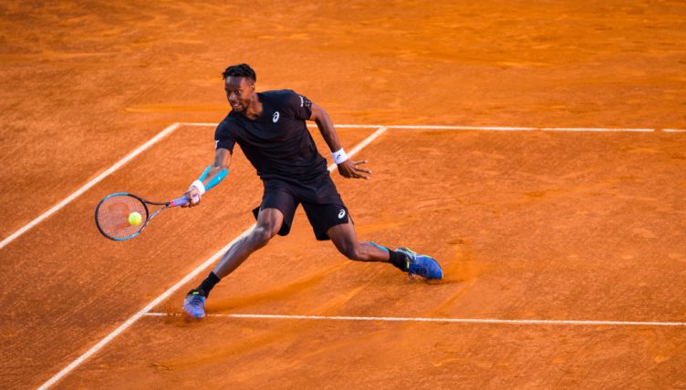 Gael Monfils on the run