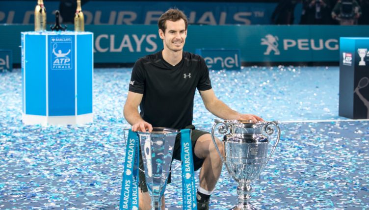 Andy Murray ATP Finals and World No 1 trophies