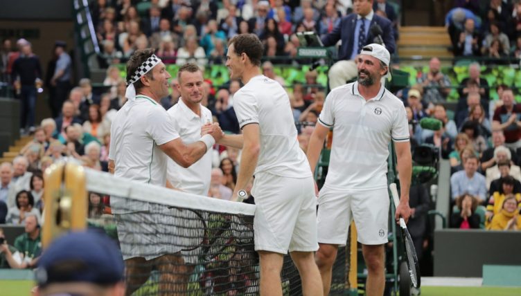 Pat Cash, Lleyton Hewitt, Goran Ivanisevic and Jamie Murray