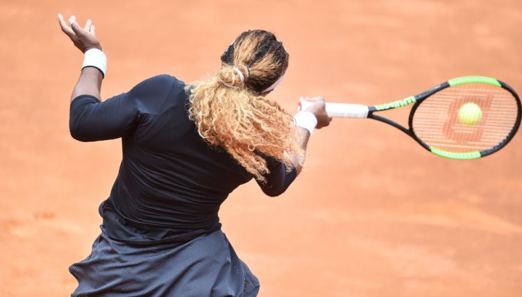 Serena Williams in action
