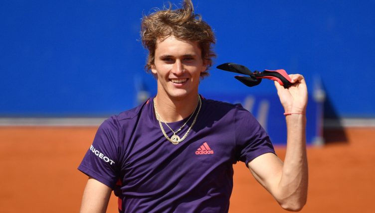 Alexander Zverev in action