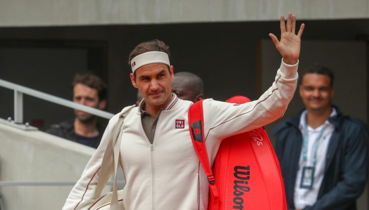Roger Federer entrance