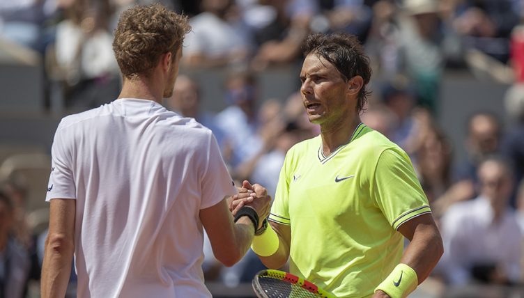 Rafael Nadal and Yannick Hanfmann PA