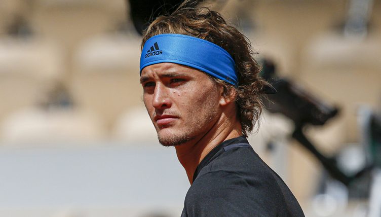 Alexander Zverev looks on PA