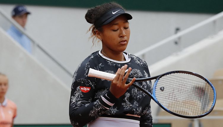 Naomi Osaka dejected PA