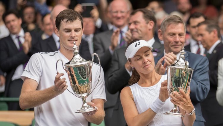 Jamie Murray and Martina Hingis at Wimbledon