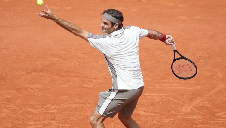 Roger Federer at the French Open