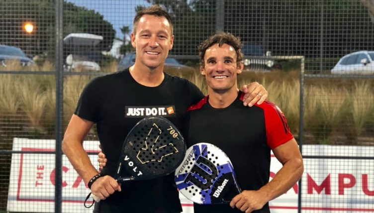 John Terry and Max Evans padel