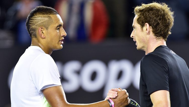 Andy Murray and Nick Kyrgios PA