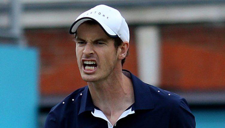 Andy Murray angry
