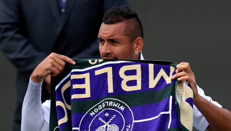 Nick Kyrgios at Wimbledon