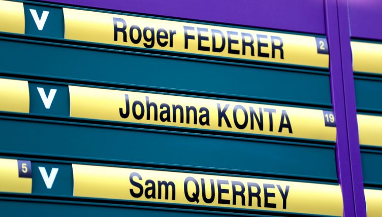 Wimbledon order of play