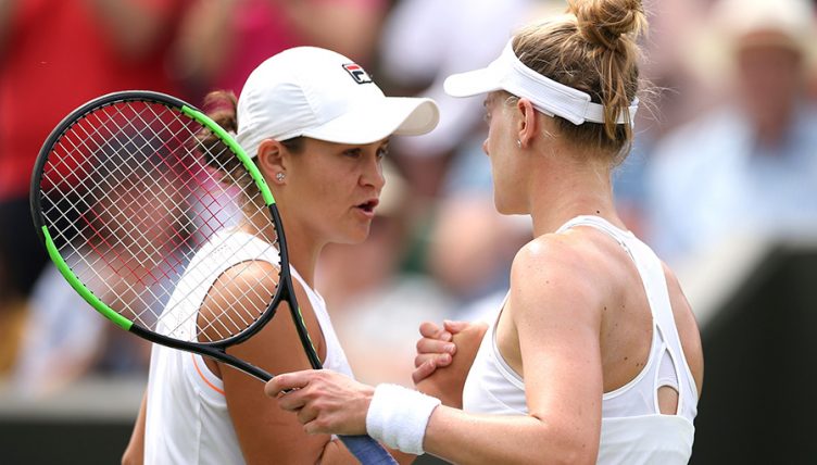 Ashleigh Barty and Alison Riske