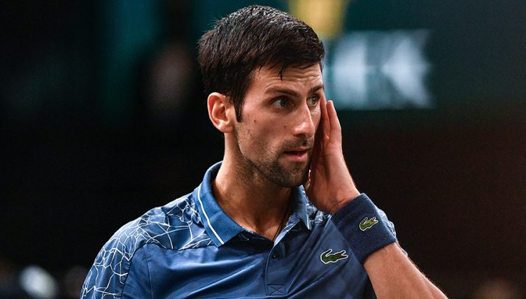 Novak Djokovic at Paris Masters