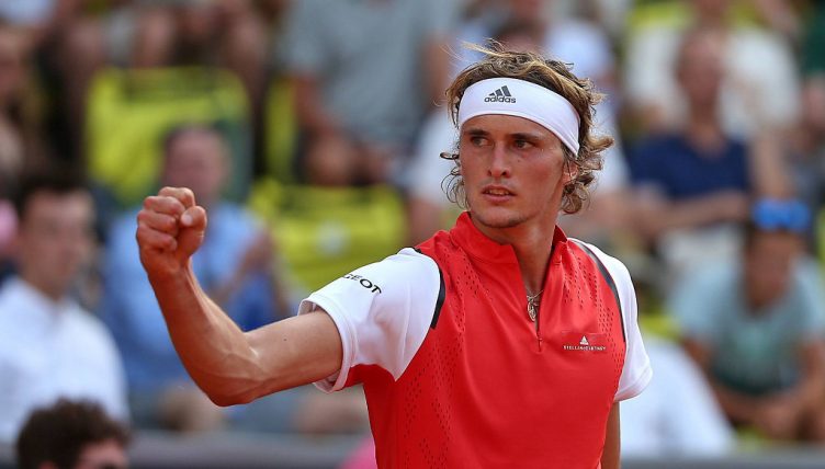 Alexander Zverev winning