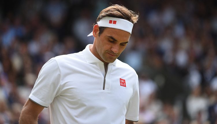 Roger Federer downbeat