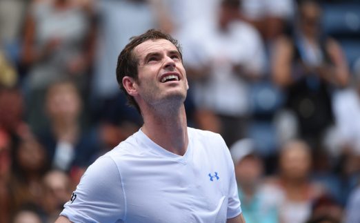 Andy Murray looking up