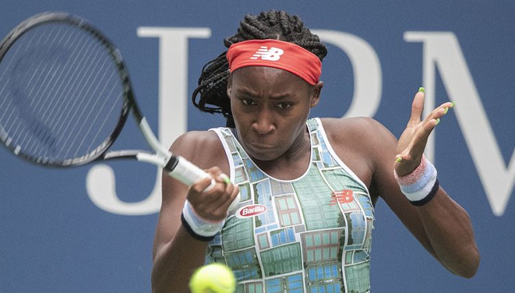 Coco Gauff US Open forehand