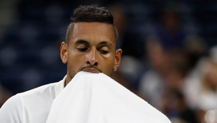 An unimpressed Nick Kyrgios