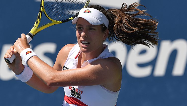 Johanna Konta backhand at US Open