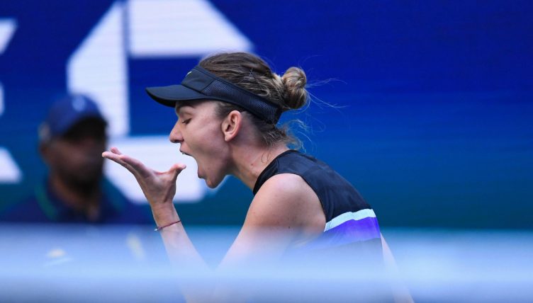 An upset Simona Halep