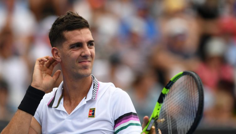 Thanasi Kokkinakis in action