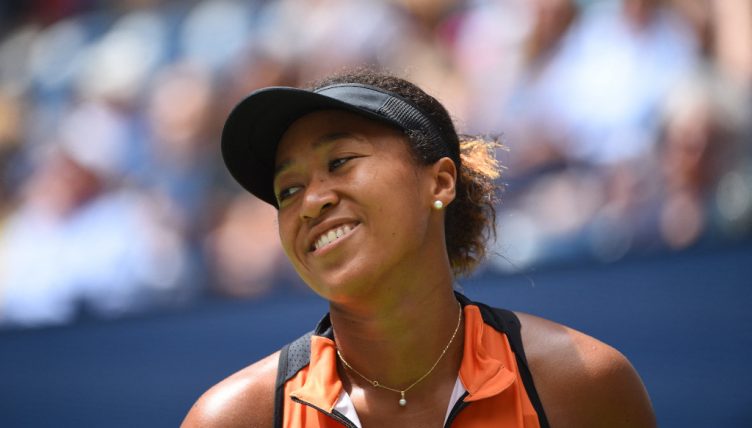 Naomi Osaka chuckling