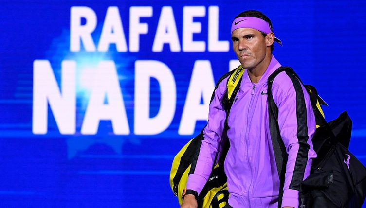 Rafael Nadal walking out at US Open