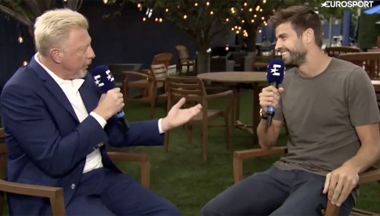 Gerard Pique and Boris Becker talk Davis Cup