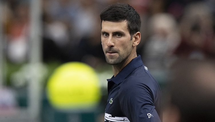 Novak Djokovic at Paris Masters