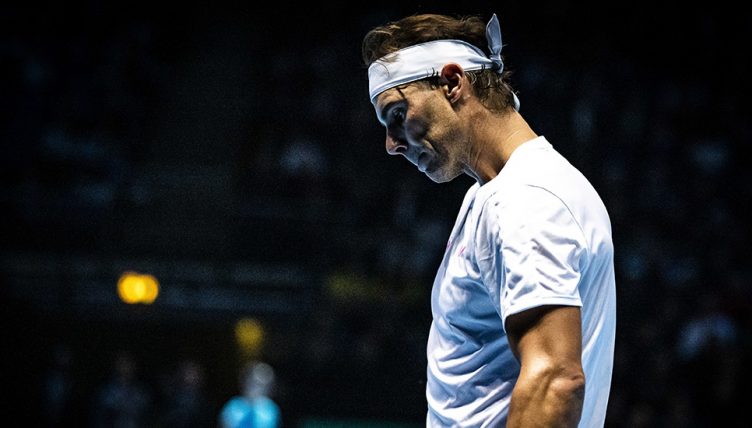 Rafael Nadal dejected