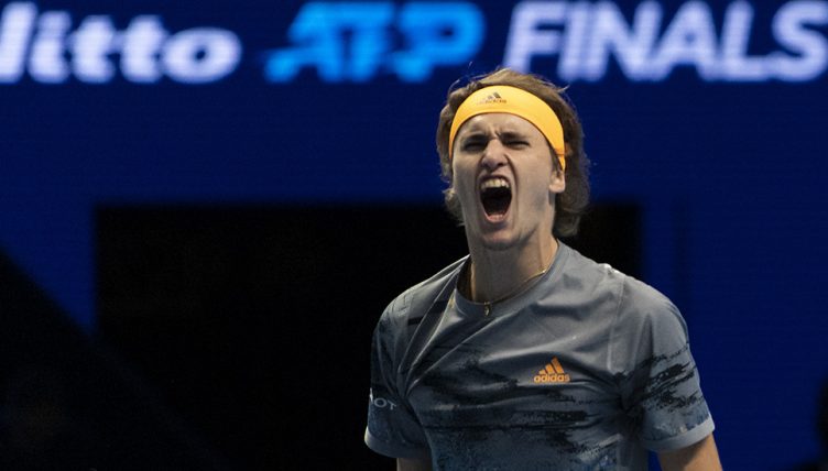 Alexander Zverev roars at ATP Finals