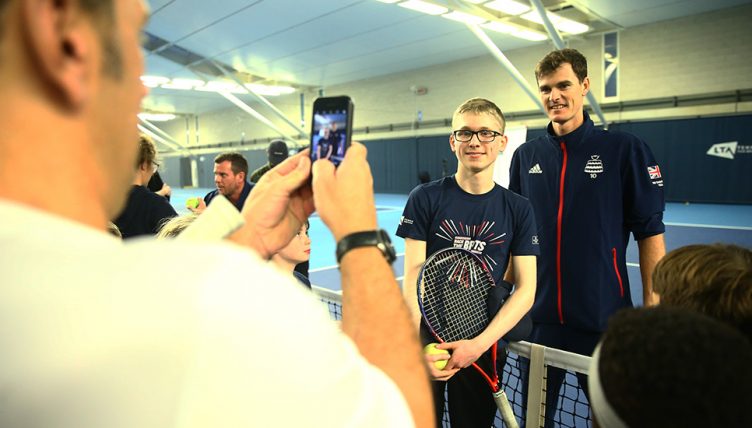 Jamie Murray Davis Cup training event