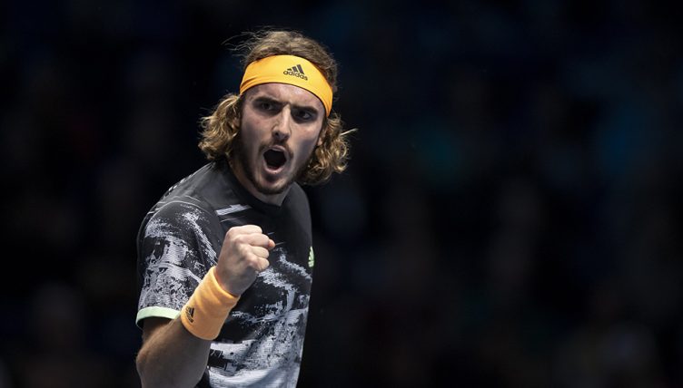 Stefanos Tsitsipas roars at ATP Finals