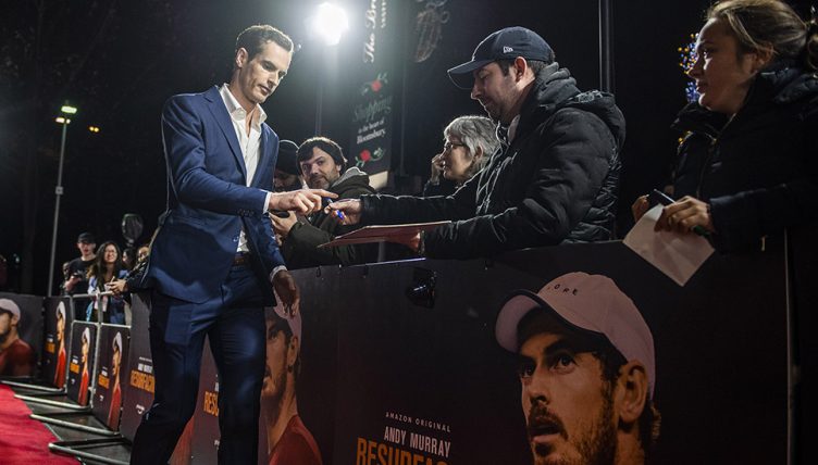 Andy Murray Resurfacing red carper