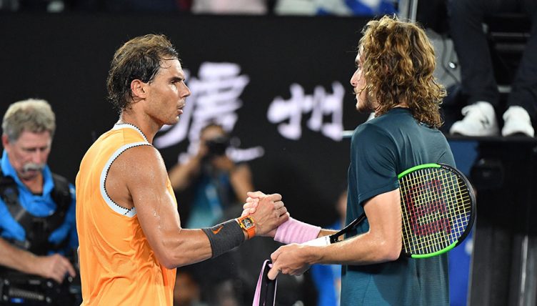 Rafael Nadal and Stefanos Tsitsipas