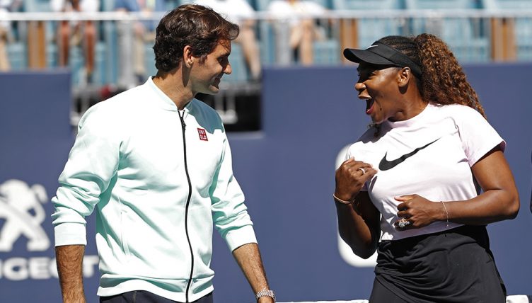 Serena Williams and Roger Federer