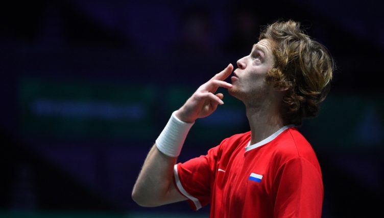 Andrey Rublev in action