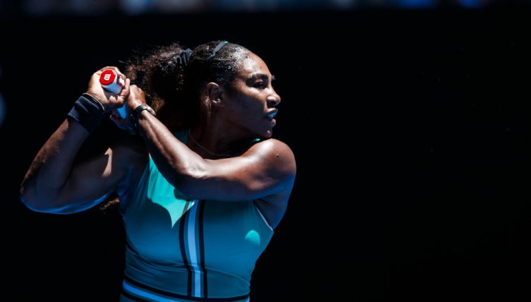 Serena Williams in action
