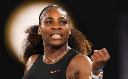Serena Williams pumped up