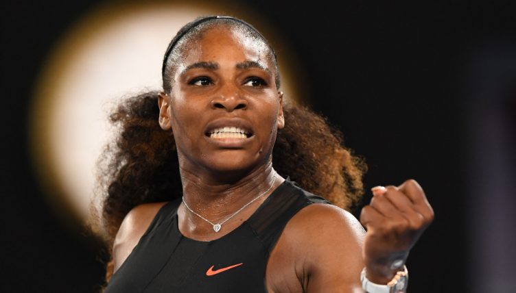 Serena Williams pumped up
