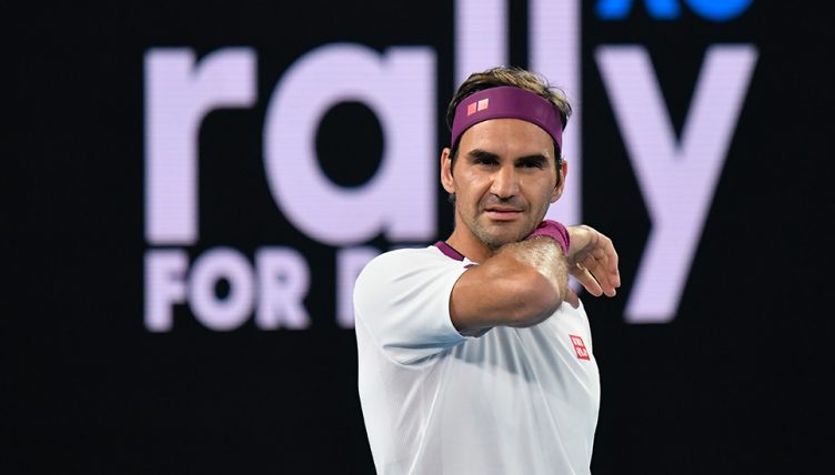 Roger Federer at Rally for Relief