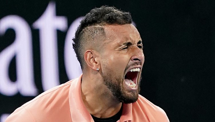 Nick Kyrgios roars