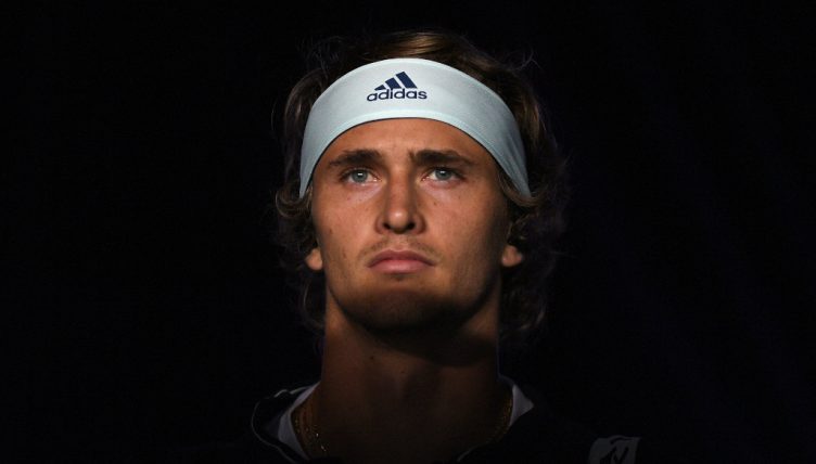 Alexander Zverev enters the court